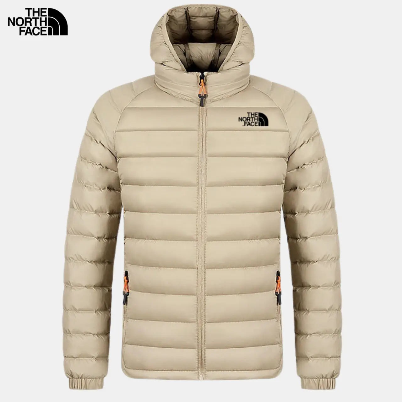 Gefütterte Steppjacke mit Kapuze