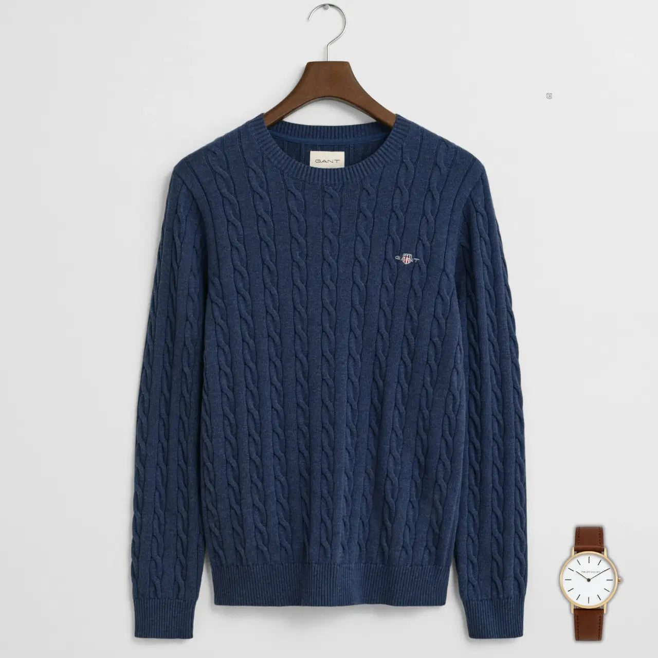 GANT Cable Knit Sweater – Exklusive Edition + GANT Uhr als Geschenk