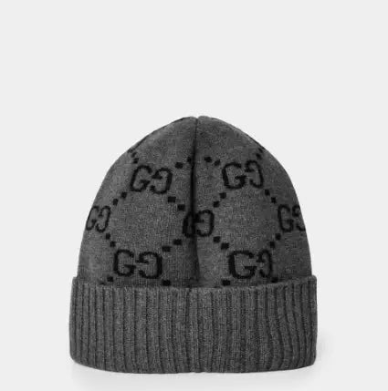 GG Wool Beanie in Grey