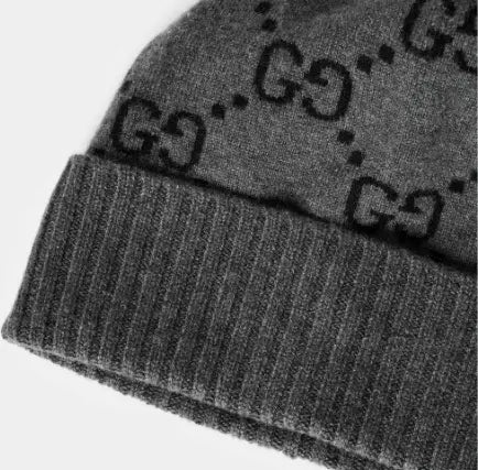 GG Wool Beanie in Grey