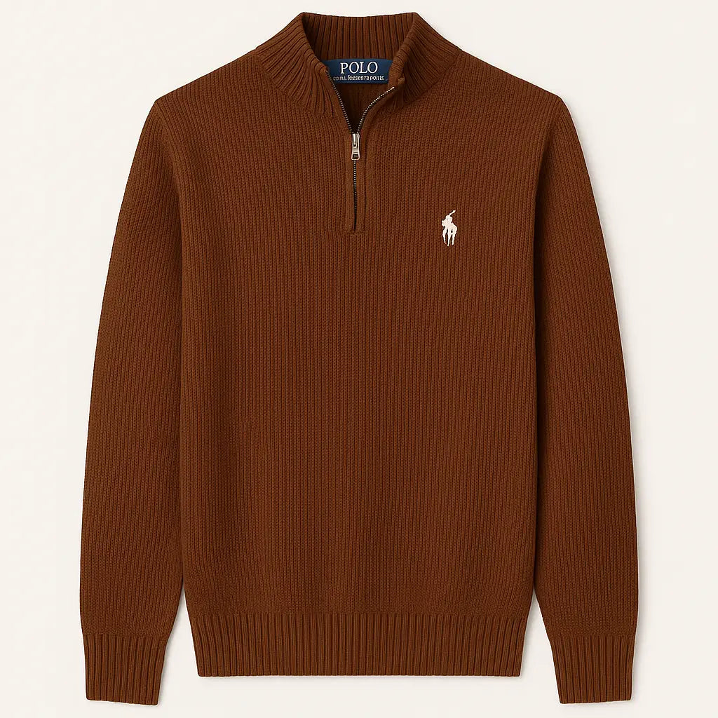 Ralph Lauren Knitted Polo Sweater – Complete Look Edition