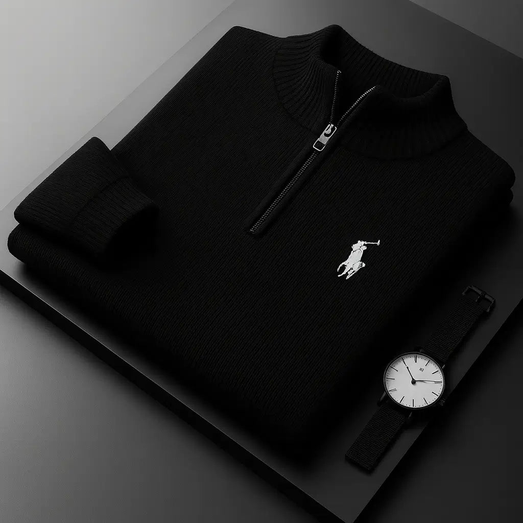 Ralph Lauren Knitted Polo Sweater – Complete Look Edition