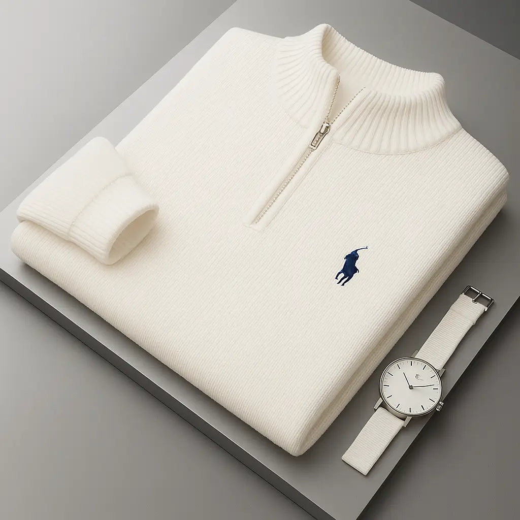 Ralph Lauren Knitted Polo Sweater – Complete Look Edition
