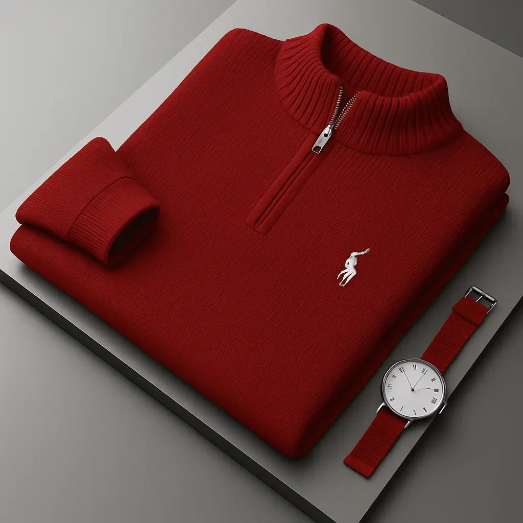 Ralph Lauren Knitted Polo Sweater – Complete Look Edition