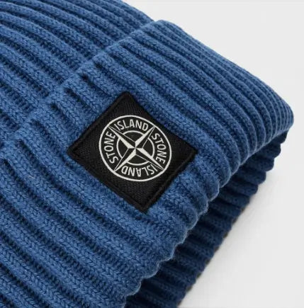 Men’s Wool Beanie in Blue