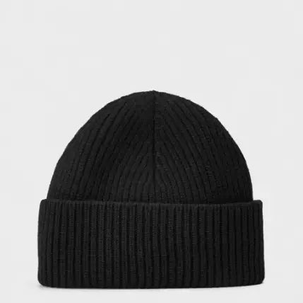 AMI Paris Men’s Alpaca Knitted Beanie in Black